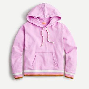 NEW J Crew--Striped rib hoodie
